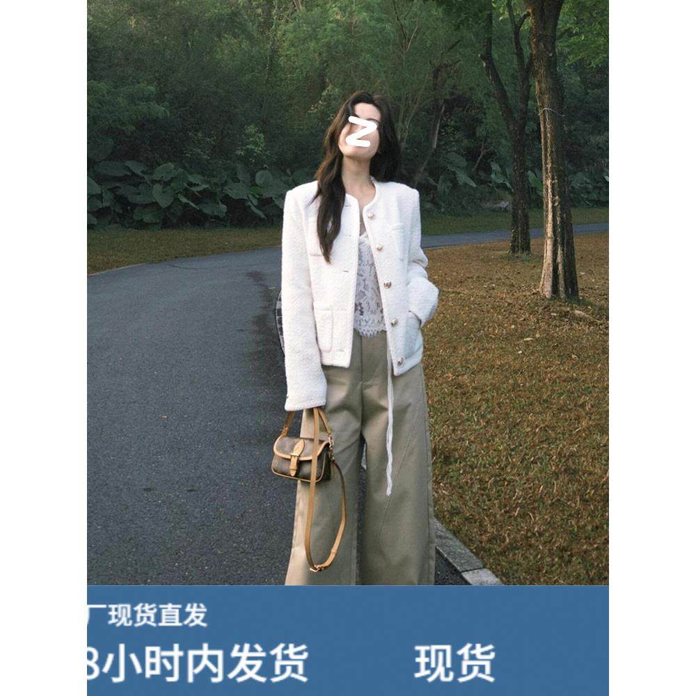 白色小香风羽绒外套女小个子2025开春秋冬新款法式高级感短款上衣,运动/瑜伽/健身/球迷用品,广场舞套装,淘宝优惠券,粉丝福利购,淘宝优惠卷