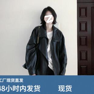 黑色皮衣羽绒外套女小个子2025新款早春秋冬加绒加厚机车服皮夹克