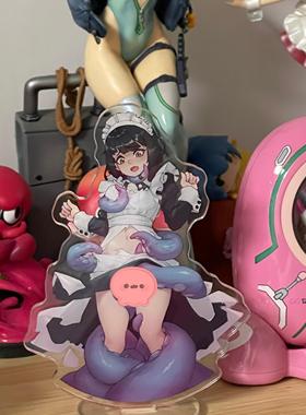 【TAKO触手屋】女仆触手亚克力立牌 章鱼 豆奶销售点 原创