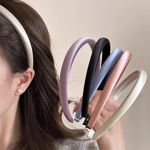 外出百搭缎面发箍女2024新款 压发头饰 夏天洗脸头箍高级感洋气时尚