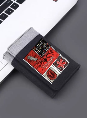 怪奇物语周边StrangerThings欧美ins风钱包卡包短款男女