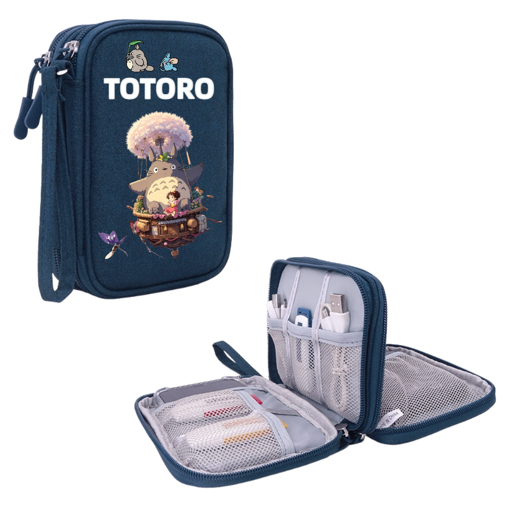 龙猫移动硬盘包数码配件收纳袋 移动电源手机U盘数据线保护包