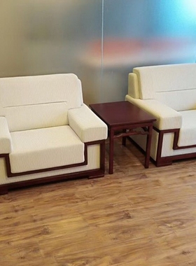 现代中式风格 布艺接待沙发 商务接待沙发 会客室贵宾沙发S9049