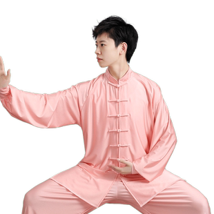 武士龙太极服女春夏季武术表演服套装晨练服中国风太极拳练功服男