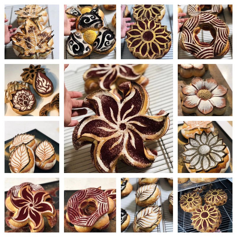 艺术面包造型模具欧包撒粉