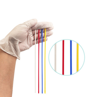 红黄蓝白4色套装外科手术血管吊带硅酮高弹性神经血管牵拉阻断带