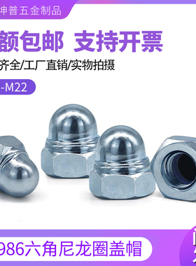 DIN986 六角尼龙圈盖帽  尼龙螺帽 盖型六角型螺母 M5M6M8