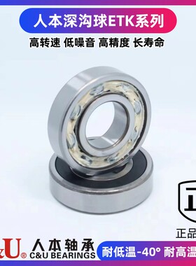 ETK耐高温耐低温人本电机轴承6200 6201 6202 6203 6204 6205-2RZ