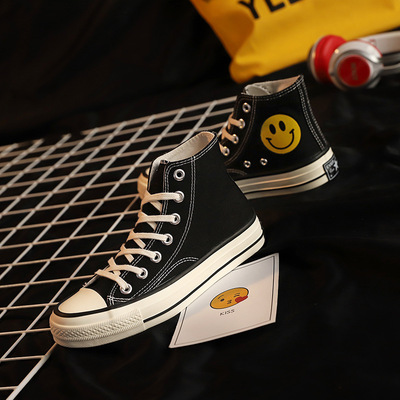 乔驰万斯正品笑脸微笑1970S板鞋uzzlang印花