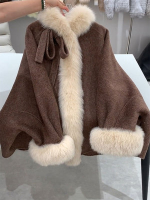 江浙沪富家千金感冬装2025新款独特气质超好看高级感短款毛呢外套