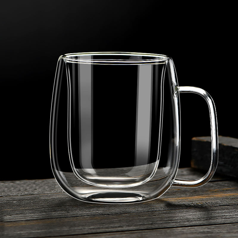 双层玻璃水杯大茶杯泡茶