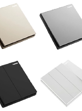 罗格朗开关插座面板逸景大面板无边框一开二开三开四开86型暗装