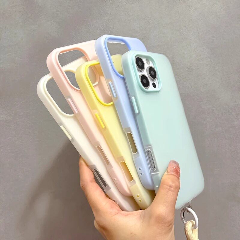 ins风男女简约多巴胺高级肤感适用iPhone17promax手机壳苹果16/15小清新14plus硅胶13/12/11防摔小米华为oppo