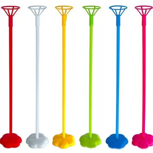 学校课桌开学毕业桌飘支架立柱梅花底座生日装饰铝膜气球拖杆