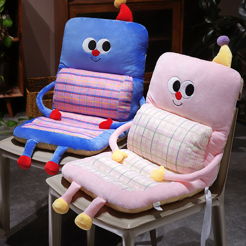 多巴胺格子办公椅坐垫椅子垫靠背一体腰靠靠垫学生椅座垫凳子股垫,居家布艺,椅垫,淘宝优惠券,粉丝福利购,淘宝优惠卷