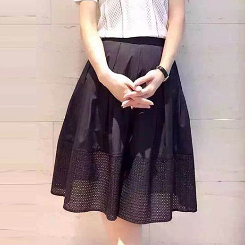 阿玛施旗舰店官网2020新款正品代购修身高腰中长款镂空半身裙女装