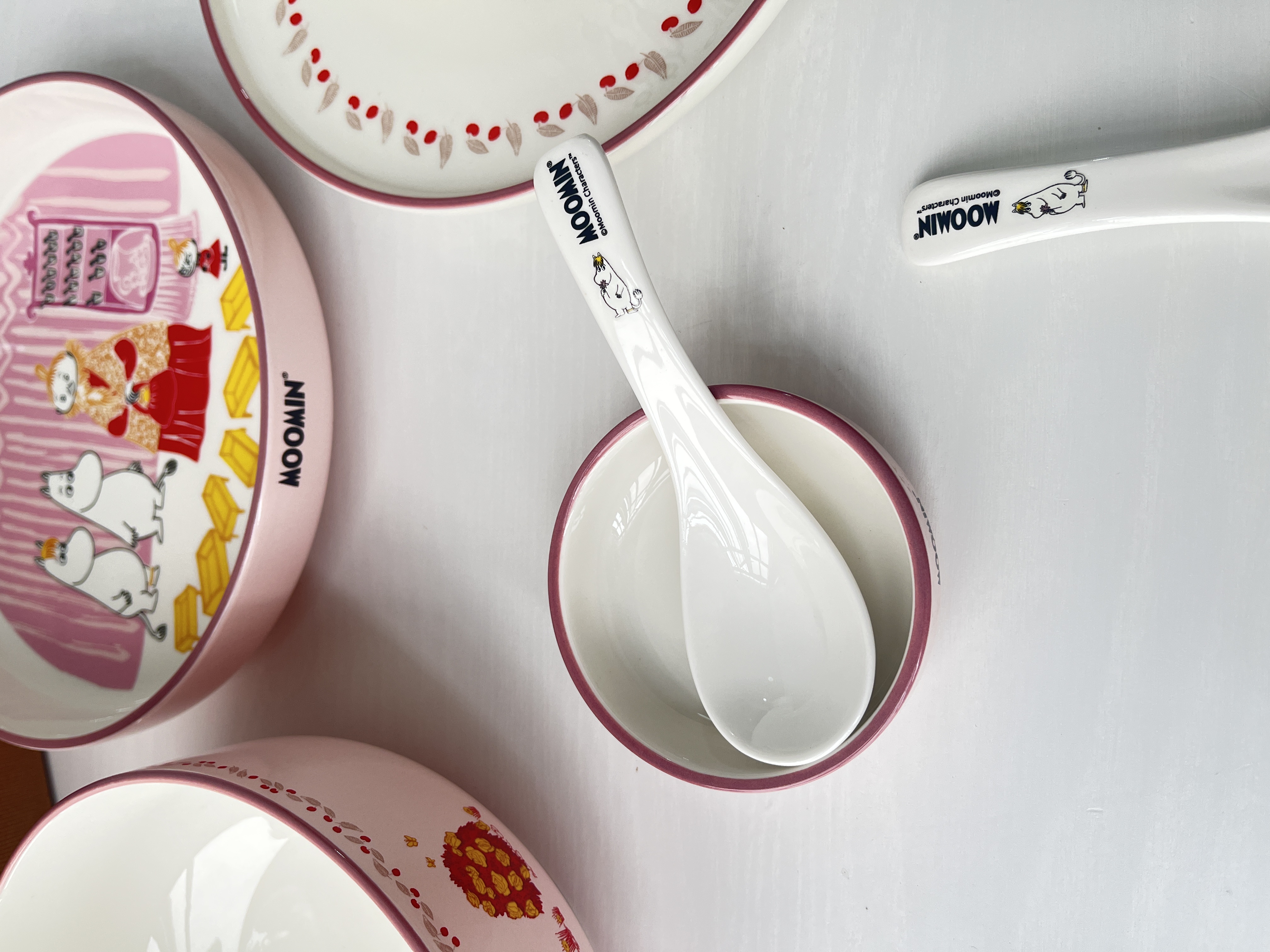 Moomin 姆明餐具陶瓷勺子家用儿童勺高颜值吃饭小勺子汤勺咖啡勺