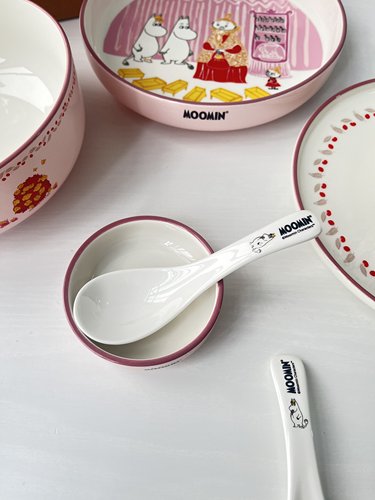 Moomin 姆明餐具陶瓷勺子家用儿童勺高颜值吃饭小勺子汤勺咖啡勺