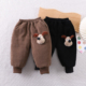 子中小童保暖裤 男童加绒加厚棉裤 儿童婴儿男女宝宝一条过冬裤 外穿