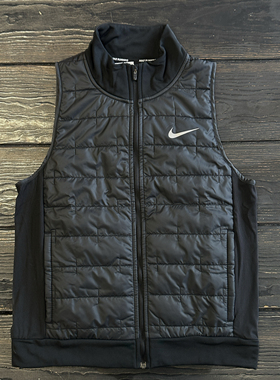 Nike 耐克女子防风运动反光跑步训练保暖夹棉立领马甲 背心DD6085