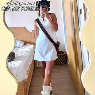 耐克网球服女夏季法网速干透气修身镂空A字运动连衣裙 DX1428-100