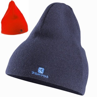 迪卡侬Domyos婴幼儿童宝宝帽子户外健身运动抓绒保暖双层套头帽