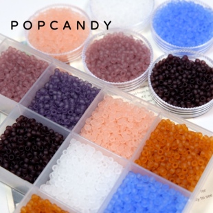 东宝磨砂进口米珠TOHO散珠玻璃米珠DIY串珠手作项链饰品刺绣配件