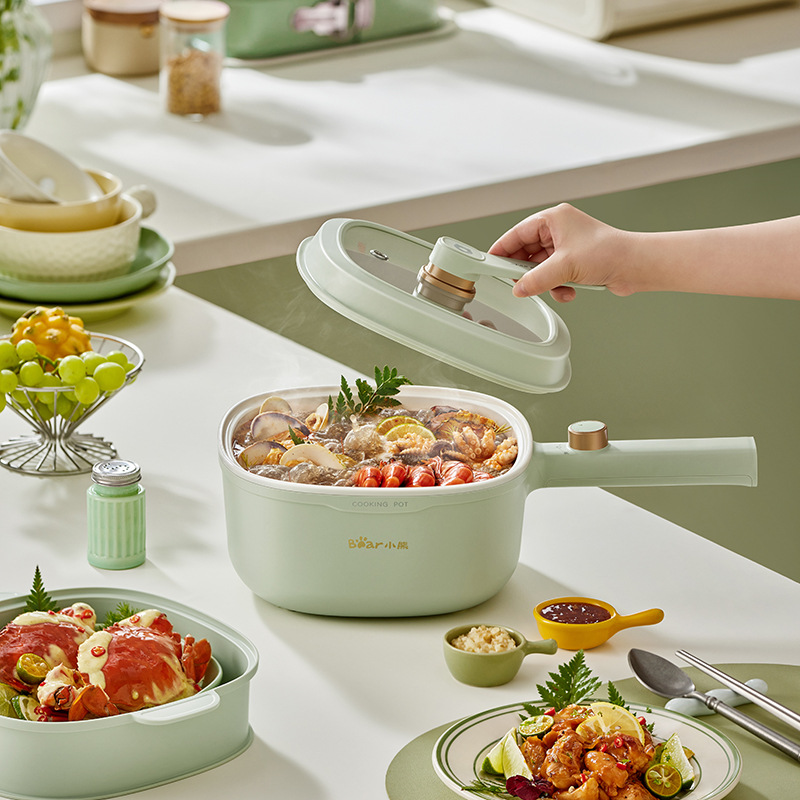 Bear/小熊多功能电煮锅DRG-E30N2煎炒一体家用智能电炒锅3L大容量