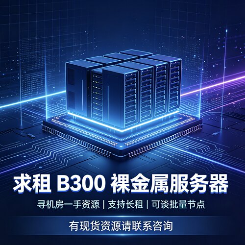 求租B300裸金属｜寻B300GPU物理机算力租赁资源 机房一手资源联系