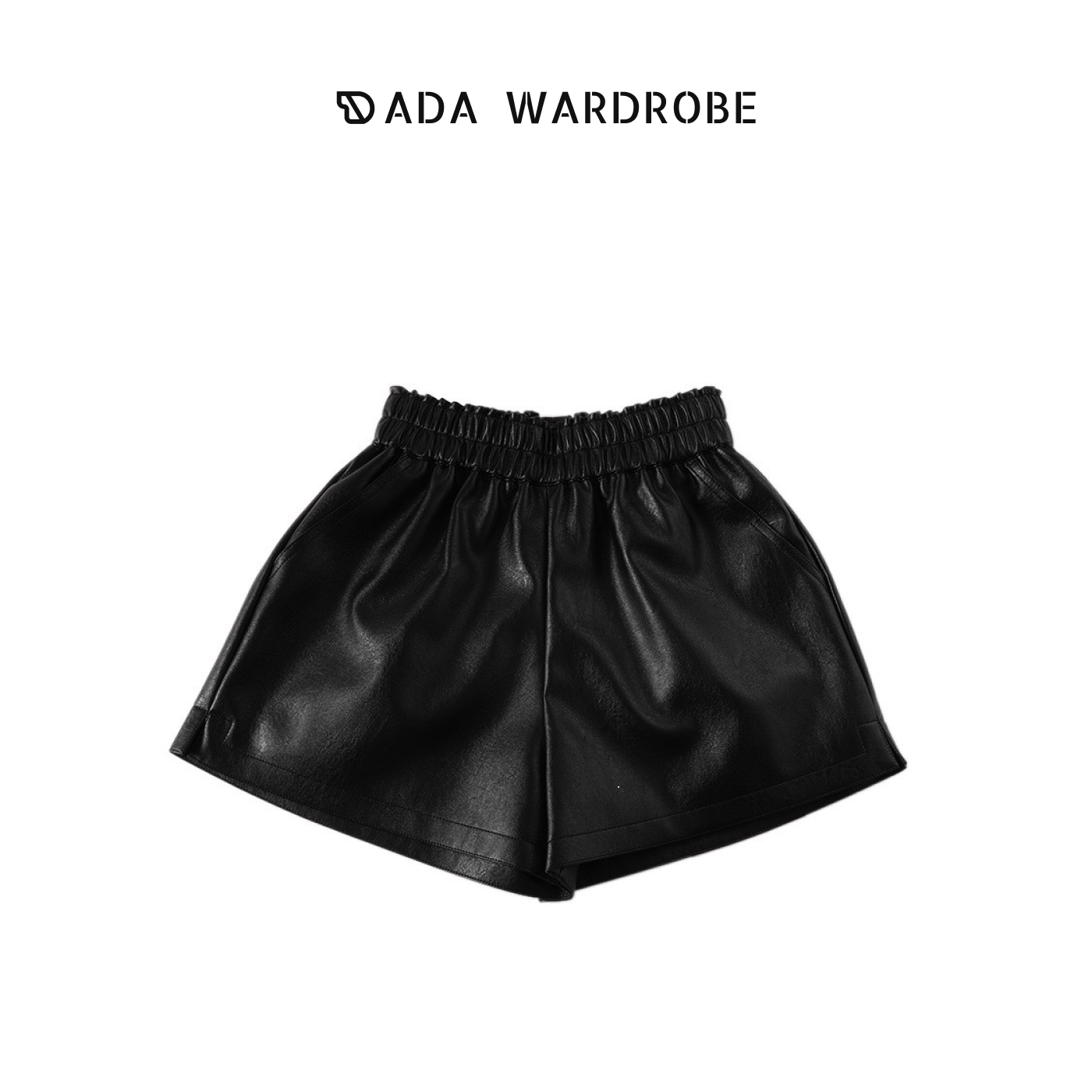 DADA衣橱 皮短裤女2024春秋新款腰显瘦大码宽松靴裤PU皮阔腿短裤,女装/女士精品,休闲裤,淘宝优惠券,粉丝福利购,淘宝优惠卷