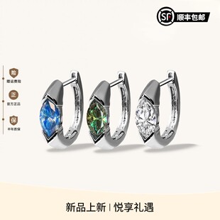 WIC BABY BLUE婴儿蓝荷鲁斯之眼S925银针耳环