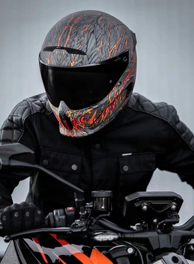 英国Ruroc Atlas 4.0 碳纤维复古美式机车罗宁全盔个性赛车头盔