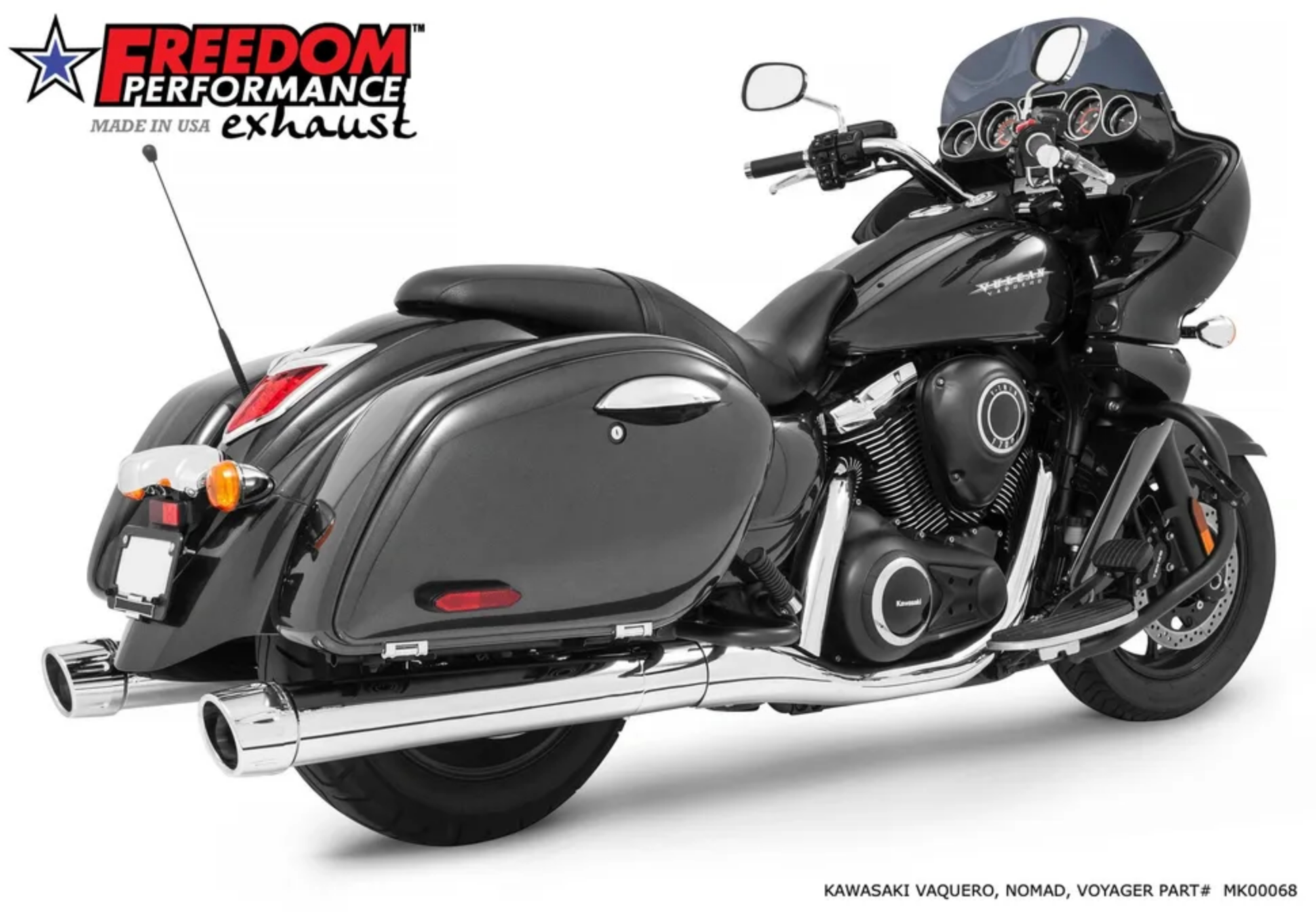 美国freedom川崎大火神vulcan改装尾段排气管自由排气