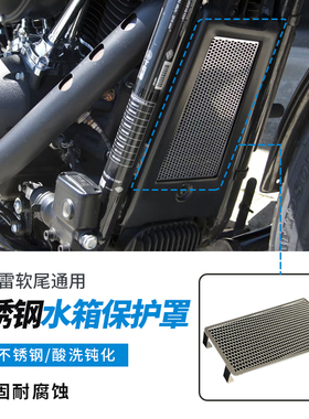 CYCLOPS适用于哈雷肥仔突破街霸路威S凌动水箱保护罩不锈钢防护网