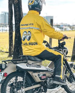 MOONEYES适用于哈雷印第安骑士摩托车雨衣户外防水两件式分体套装