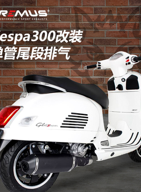 REMUS奥地利狼头适用于VESPA改排气尾段维斯帕GTS300排气管碳纤维