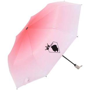 权志龙bigbang diy定制明星周边晴雨伞太阳伞遮阳伞折叠黑胶伞