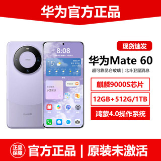 全新未激活Huawei/华为Mate60直屏旗舰5G手机mate60官方正品1TB