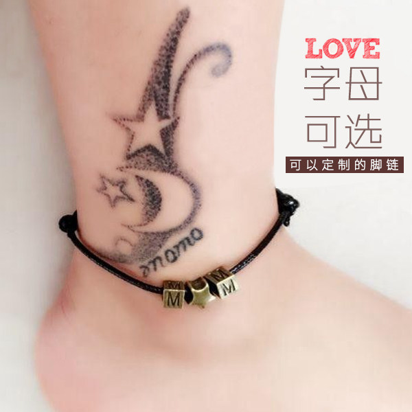 manual make Lettering Anklet lady lovers Korean Edition student Red rope Anklet Sen family Foot chain Male girlfriends Jewelryin the Accessories/Fashion Jewelry, Anklets  category - from Buy2taobao.com to provide professional Taobao agent buy service