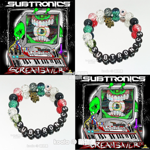 Subtronics应援手链kandi手串Scream Saver眼哥EDC珠海电音节VAC
