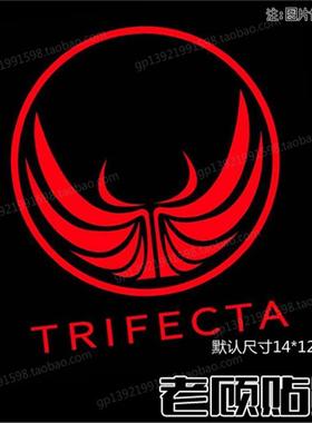 适用于汽车装饰美国Trifecta贴纸ATS凯迪拉克ECU程序车贴改装车80