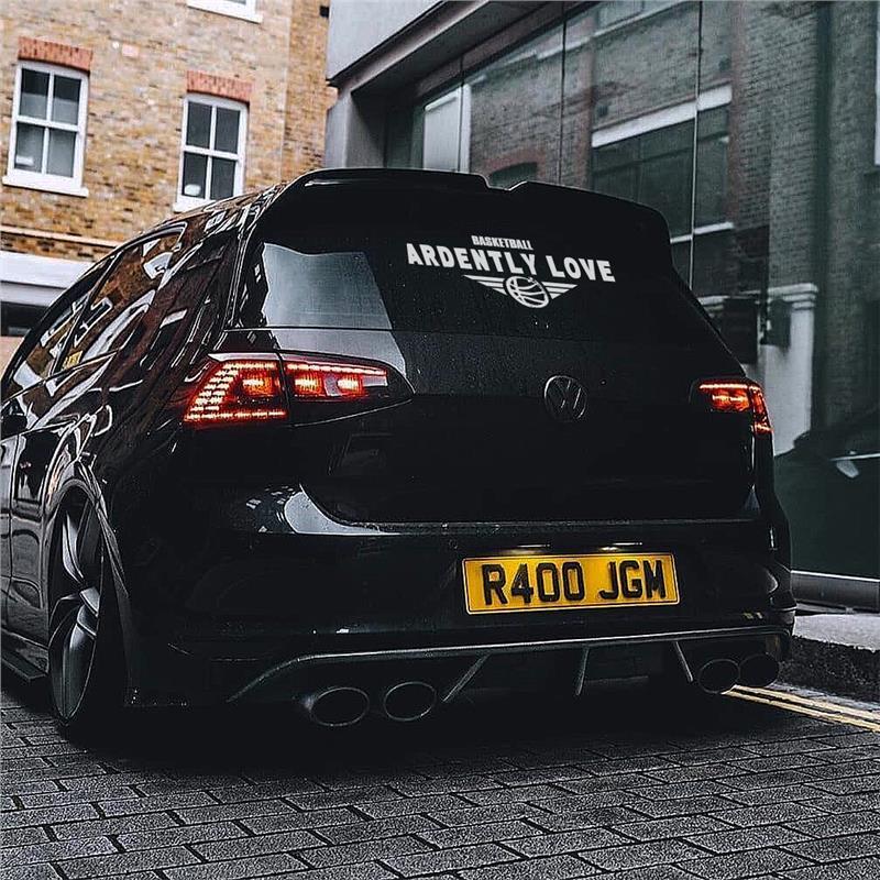 篮球jdm反光汽车后挡风玻