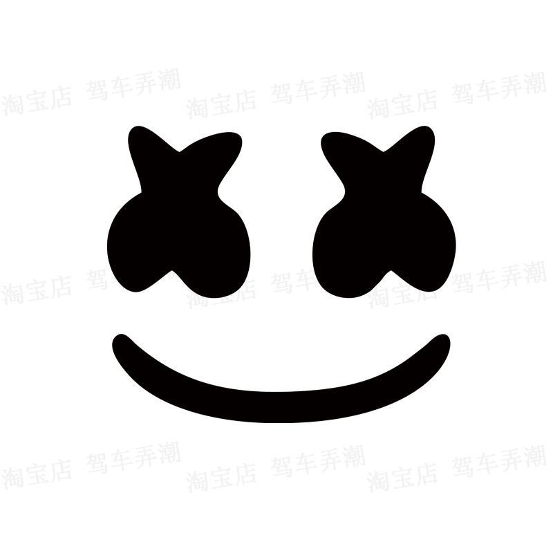 Marshmelo棉花糖图案贴纸