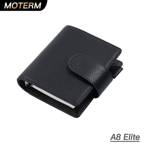 moterm活页A8/M5荔枝纹真皮手账