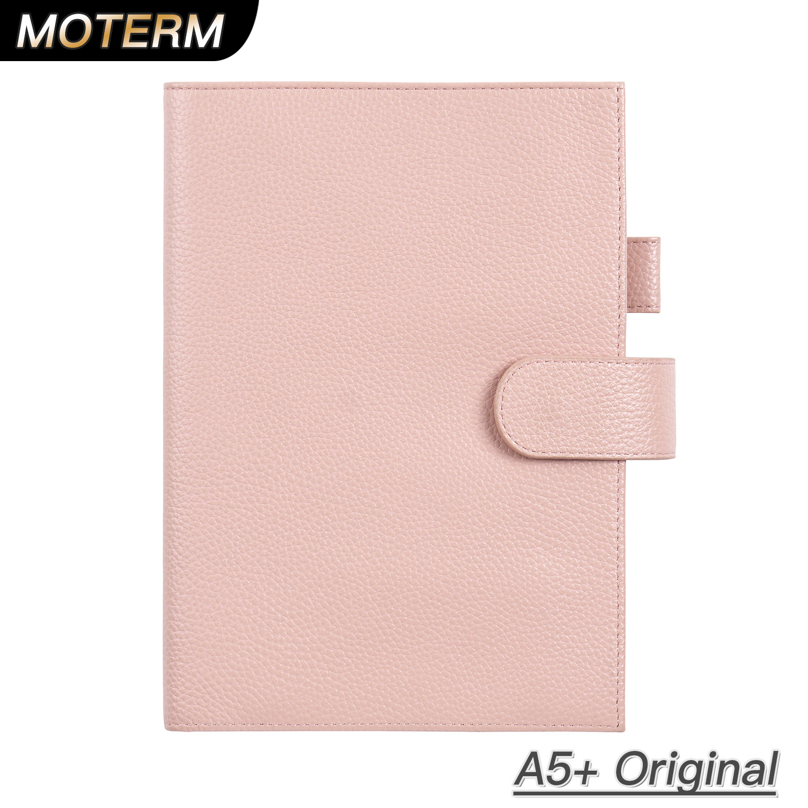 Moterm Original A5+ 定页手帐封皮 荔枝纹头层牛皮记事本书衣