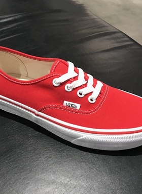 启凡VANS经典红色AUT低帮男鞋女鞋帆布鞋板鞋休闲鞋VN000EE3RED