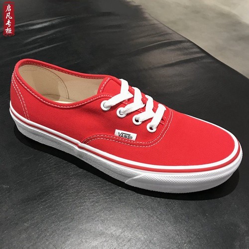 启凡VANS经典红色低帮男鞋