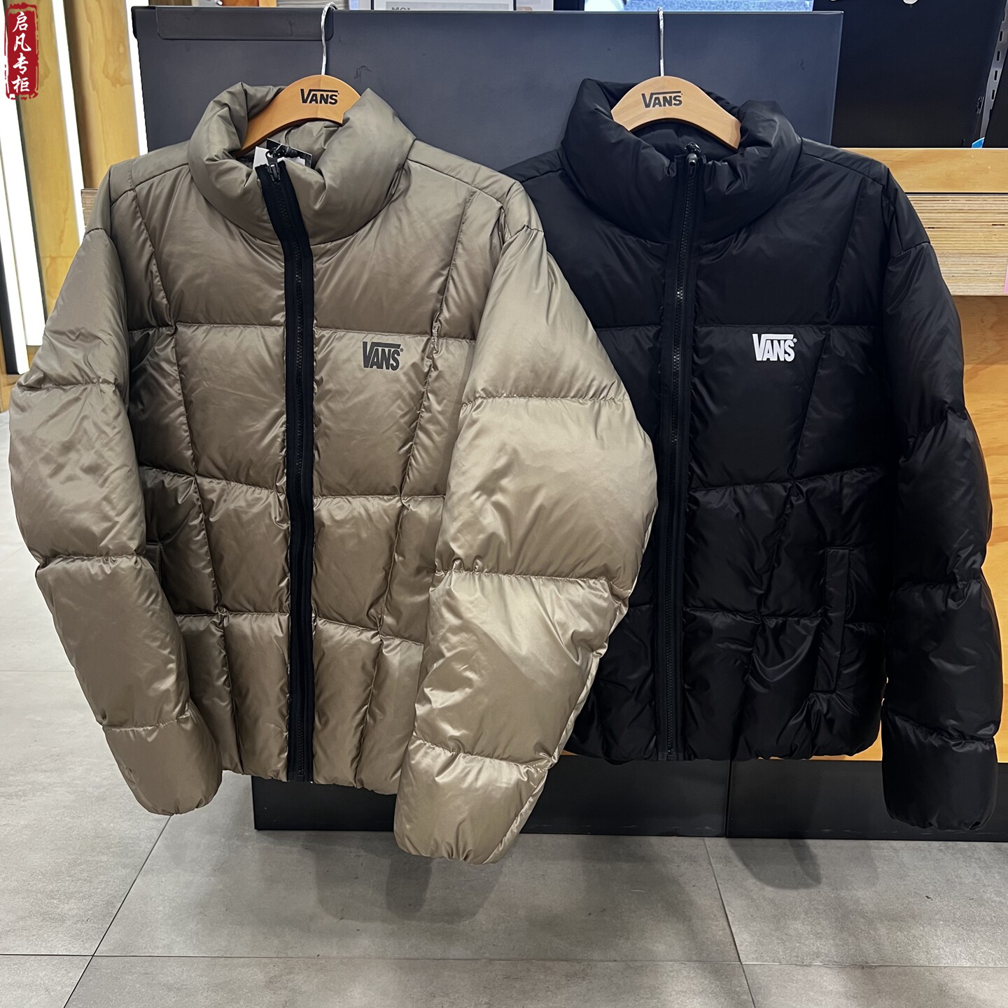 VANS范斯2026冬季男款羽绒服保暖外套VN0010169JC/VN001016BLK