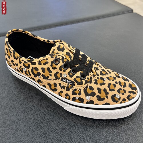 新款VANS范斯豹纹女鞋帆布鞋