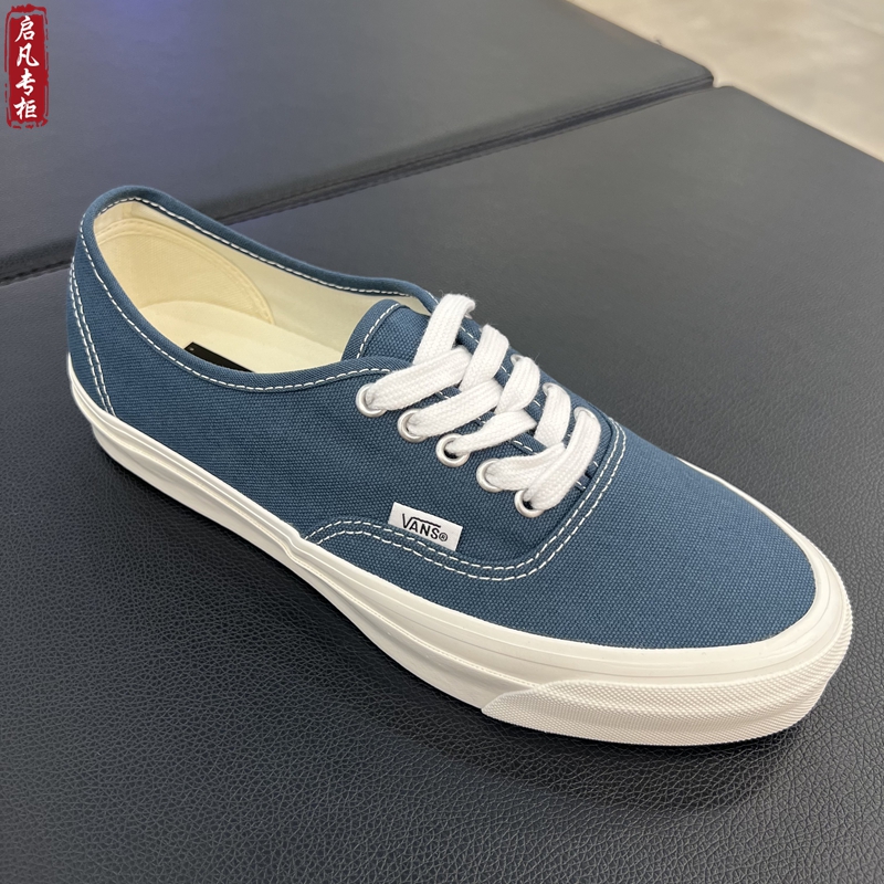 VANS Premium LX Authentic 44蓝色男女休闲帆布板鞋VN000D9N12S